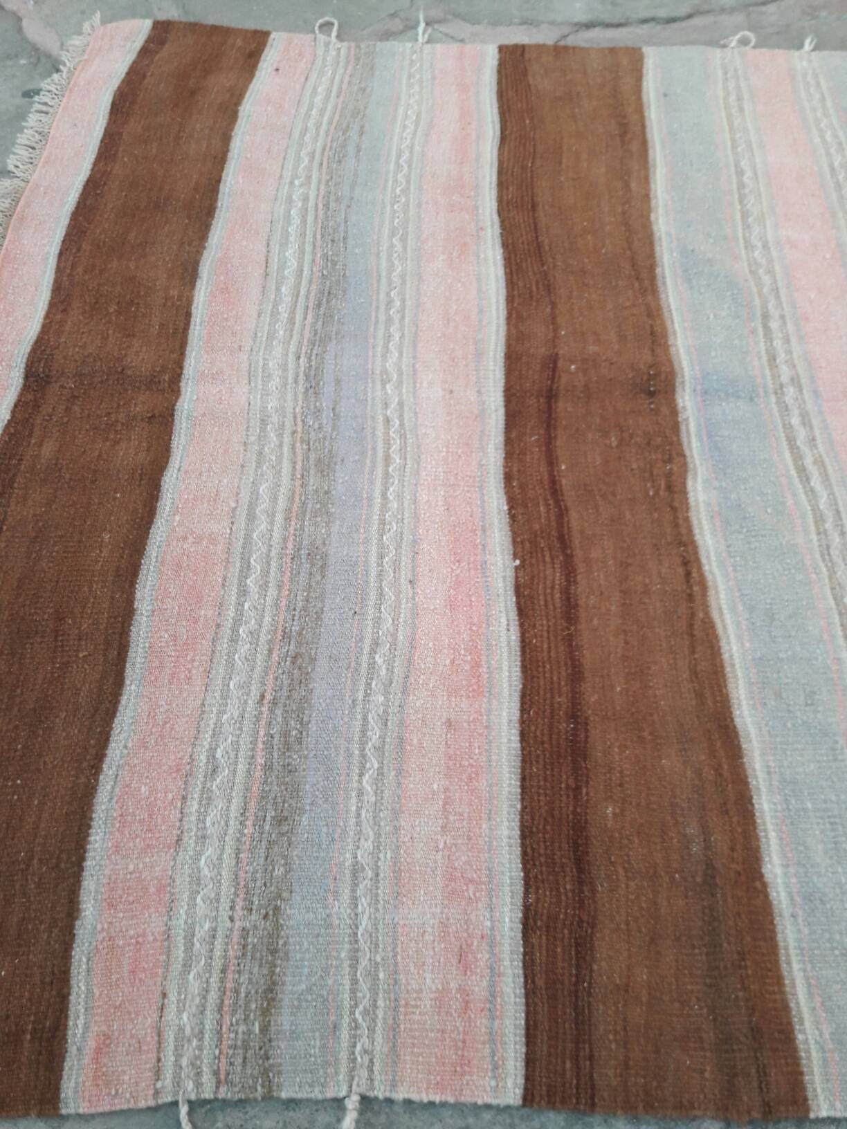 4'10x5'4 / Vintage Kilim Rugs/ Living Room Kilim/ Dining Room Kilim/ Stuyd Room Kilim/ Bedroom