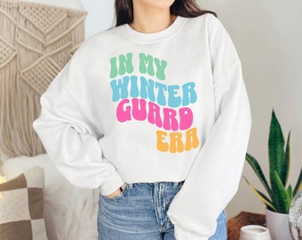 In My Winter Guard Era Sweatshirt, Color Guard Shirt, High School Band, Marching Band Shirt, Rifle, Flag, Colorguard