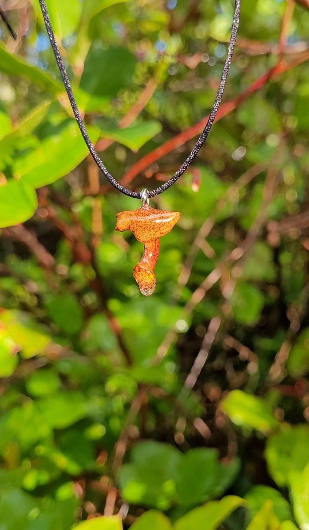 Chanterelle Mushroom Necklace Pendant Etsy