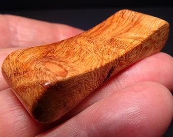 Afzelia Burl Wood-Henge.  The 'Mercedes' of Burls. An EDC Wood Art piece used to help calm yourself and relax. Makes a great Pen rest too.