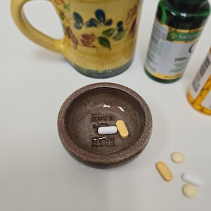 Keramik Medikamente Spender Vitaminschale Pillenbox Pillenschale Pillenspender Ihr Meds Serer