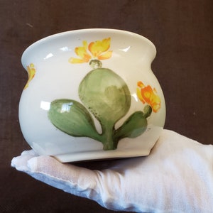 Cactus Trinket Bowl Serving Bowl Ceramic Beauty Bowl Handmade Cactus Server Bowl