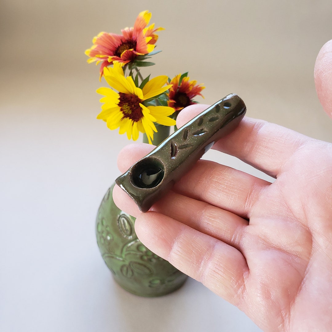 Handmade Ceramic Smoking Pipe 420 Pipe Tobacco Pipe Pocket Etsy