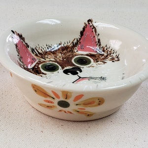 Ceramic Cat Bowl Etsy