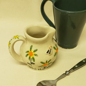 Ceramic Creamer Coffee Pitcher, Syrup Server, Petite Coffee Creamer