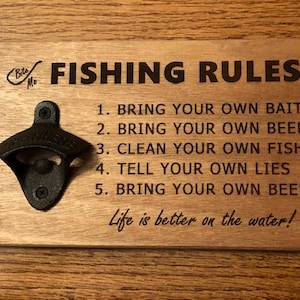 Fishing Rules Bottle Opener