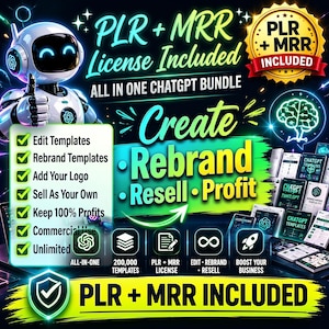 AI digital products MRR bundle with lifetime access and instant download