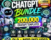 AI Digital Products Bundle, 200000+ ChatGPT Templates, PLR & MRR Bundle, ChatGPT Guide, Passive Income, Lifetime Access, Ultimate Collection