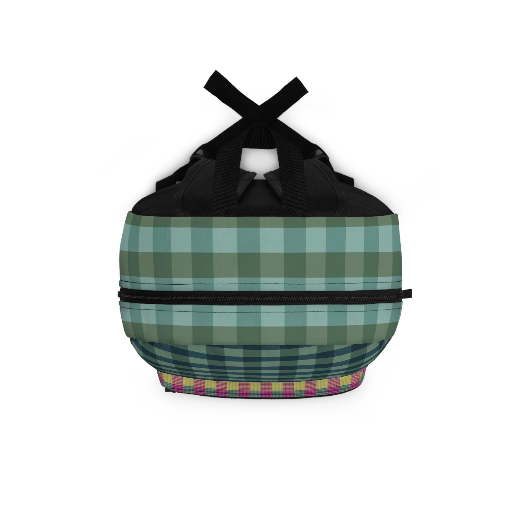 Finnigan Sew Much Style Handmade Patchwork Wool Backpack Plaid Herringbone Multi Moonchild Quilted Backpack – Cotton and Joy main image 4