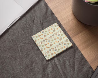 Blocs-notes d'automne - Latte citrouille et livres de lecture de fantômes - Déco de bureau d'automne, papeterie d'Halloween, accessoires de bureau d'automne, saisonnier