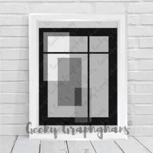 Grey Scale Blocks Greyscale Blocks Crochet Graphghan Pattern - Etsy