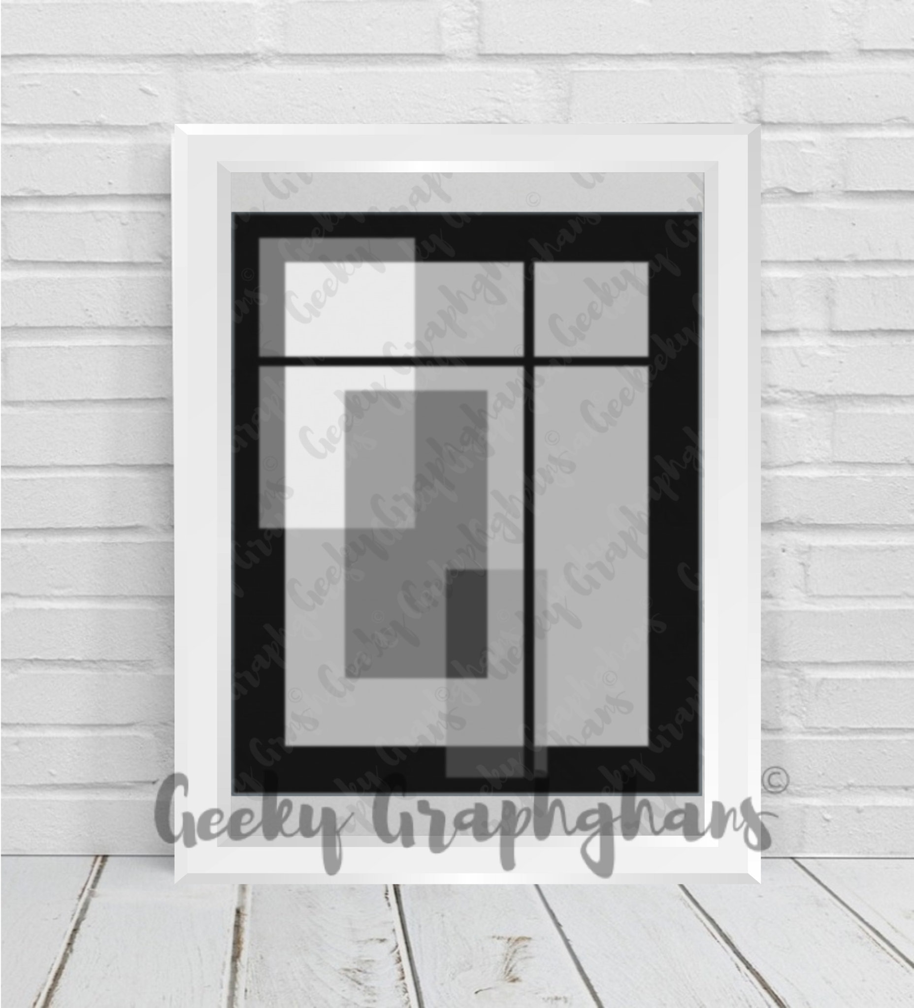 Greyscale Blocks Crochet Graphghan Pattern