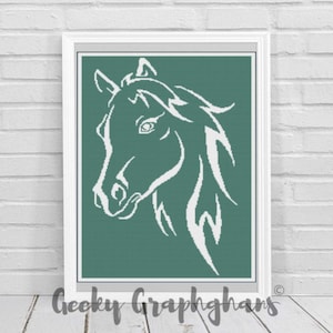 Modello Graphghan all&#39;uncinetto a cavallo