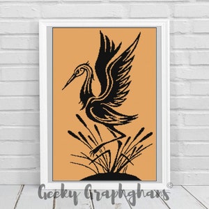 Heron Crochet Graphghan Pattern
