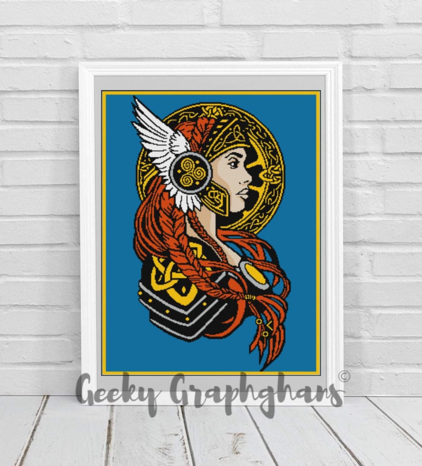 Valkyrie Pattern Valkyrie Crochet Graphghan Pattern - Etsy