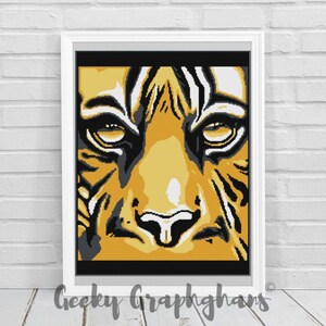 Tiger Eyes Crochet Graphghan Pattern