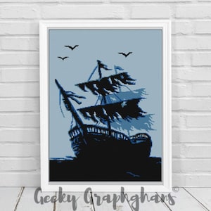 Tattersail Pirate Ship Crochet Graphghan Pattern