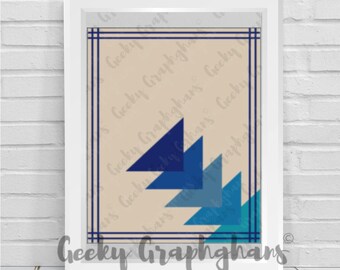 Art Deco Triangles Crochet Graphghan Pattern