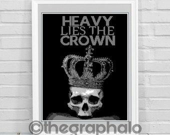 Heavy Lies The Crown Crochet Pattern SC 170 x 230