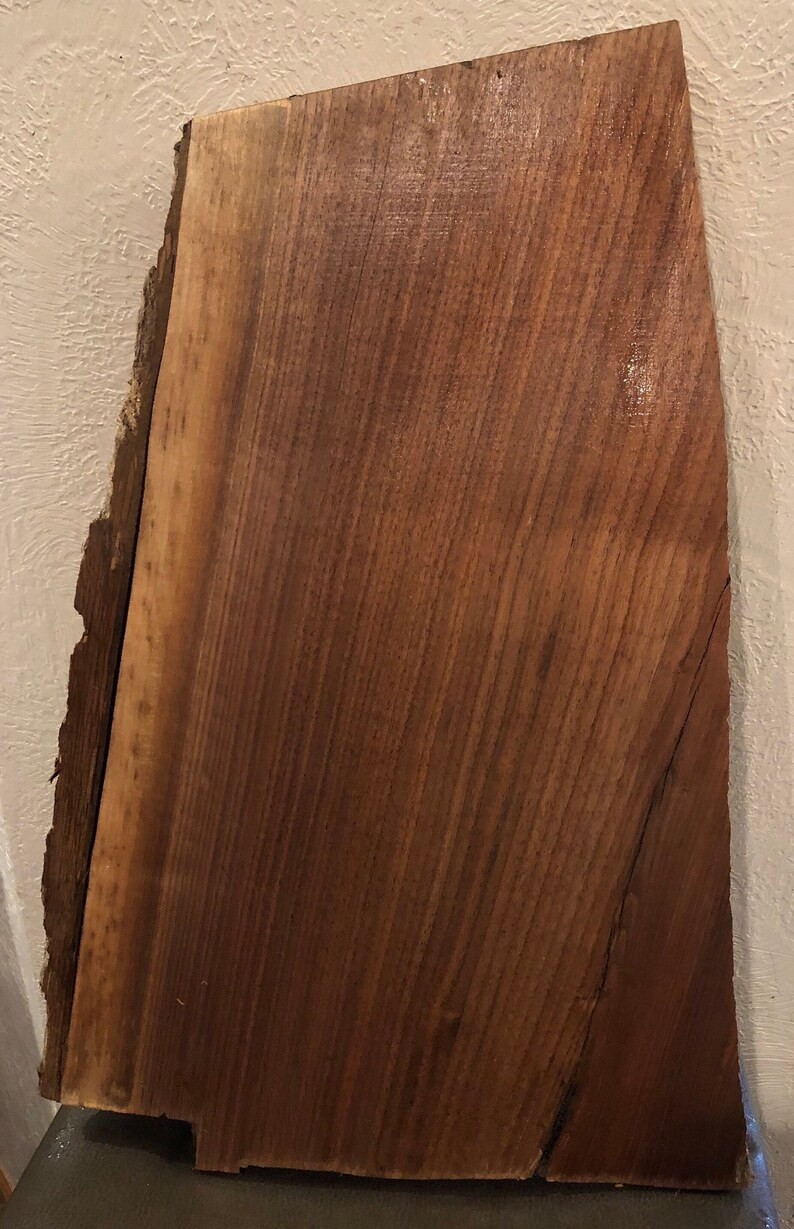 Black Walnut live edge kiln dried project board slab 25 34-23 34 x 16 38-11 14 x 2 thick