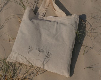 Jute bag as a bag or backpack, cloth bag for beach, university or for shopping, ideal for cycling