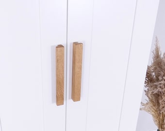 Griff für Ikea Brimnes Kleiderschrank Hochwertiger Möbelgriff aus Eichenholz