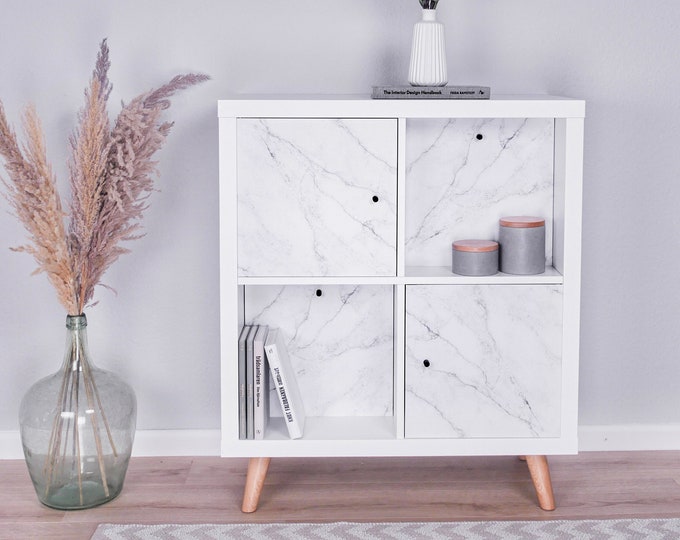 Ikea Kallax Door or Back Panel in Marble Look , Insert Also Compatible With Expedit Shelf