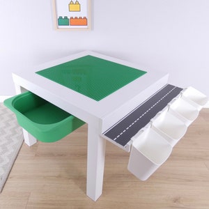 Table for Lego in Different Colors, Game Table With Practical