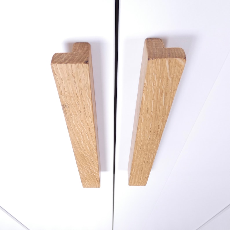 Handle for Ikea Brimnes wardrobe High-quality furniture handle made of oak wood 2er-Set