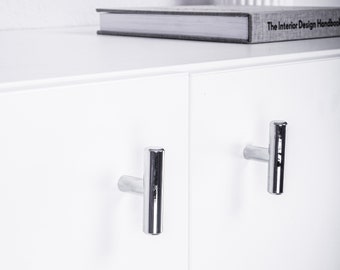 Furniture knob handle suitable for Ikea furniture T-handle gold black chrome