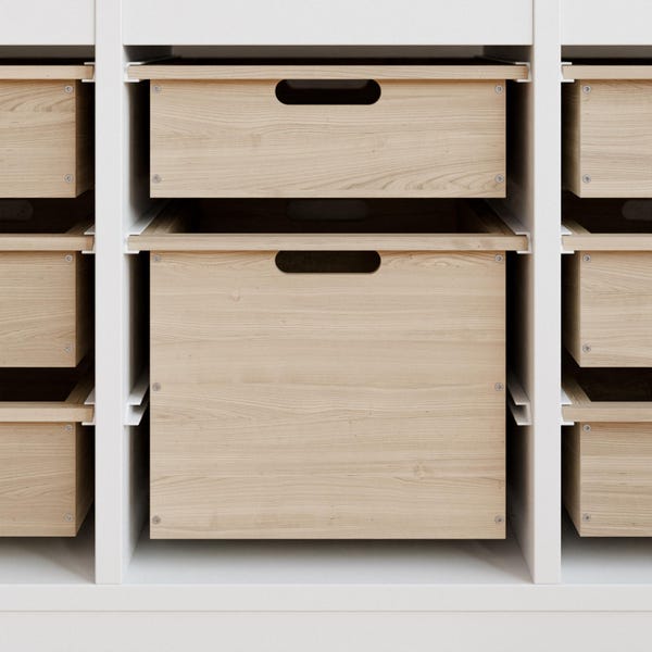 Caja de madera "TROVÄ" para estantería IKEA Trofast de 42 x 30 cm, varias alturas, caja de madera para juguetes y artículos del hogar.