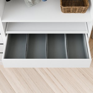 Organisateur pour tiroir PAX, boîtes pour armoire IKEA, système d'organisation des tiroirs, boîtes pour trier les vêtements PAX100 (breit)