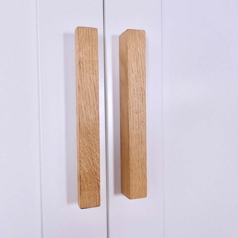 Handle for Ikea Brimnes wardrobe High-quality furniture handle made of oak wood image 5