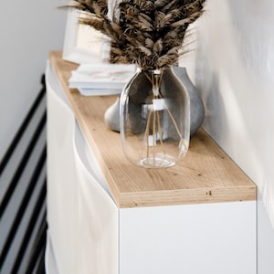 Holzplatte für Ikea Trones 1, 2 und 3 Schuhschränke nebeneinander Eiche