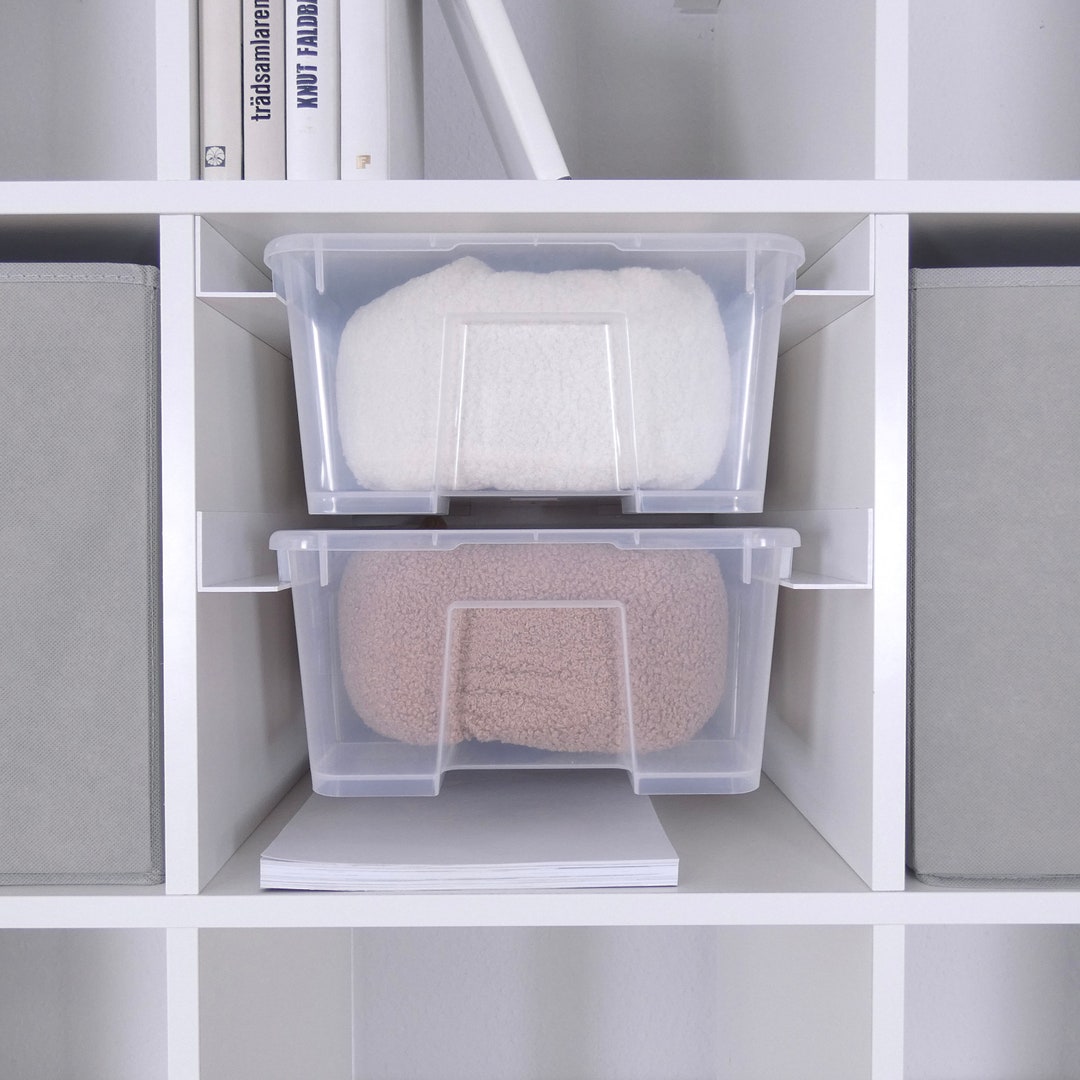 Ikea Kallax SchienenEinsatz für Samla Boxen, Halterung für