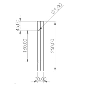 Handle for Ikea Brimnes wardrobe High-quality furniture handle made of oak wood Einzelner Griff