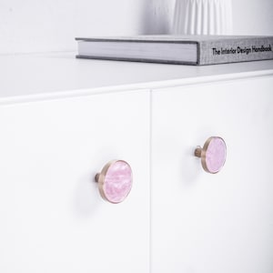 Furniture knob handle suitable for Ikea furniture pink sapphire