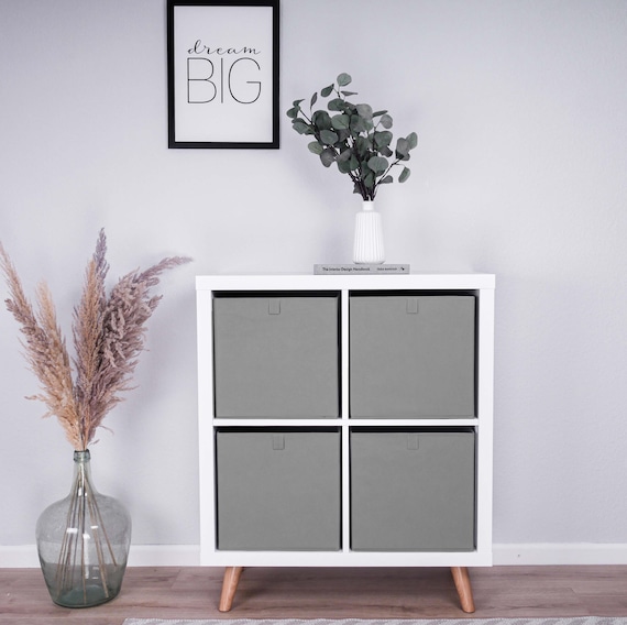 Ikea Kallax Box Foldable Fabric Box for Cube Shelf With Discreet