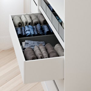 Organisateur pour tiroir PAX, boîtes pour armoire IKEA, système d'organisation des tiroirs, boîtes pour trier les vêtements image 10