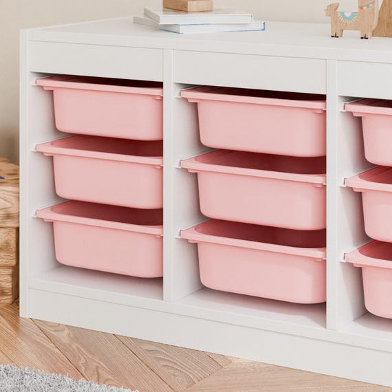 TRÖVI Box Pink for IKEA Trofast Shelf 42 X 30 X 10 Cm - Plastic