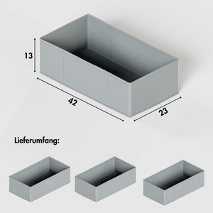 Organizer für IKEA Malm Kommode zum Organisieren der Schublade mit Boxen aus Stoff Trenner für die Unterteilungin 3 Teile