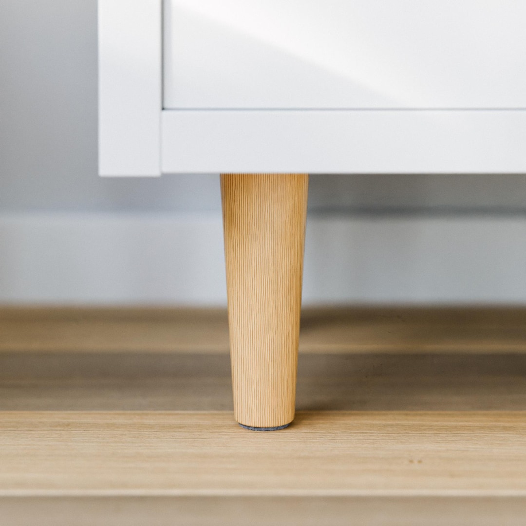 Furniture Feet Shelf Legs Suitable for Ikea Kallax Shelf Wood Look