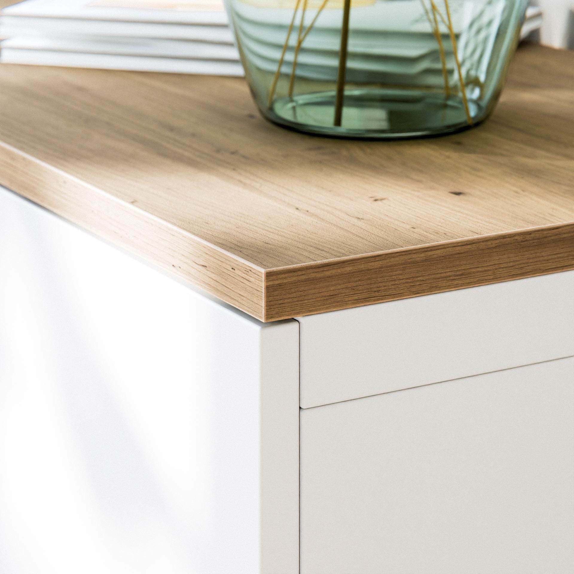Wooden Board for IKEA Besta Shelf, Oak Top for 2 or 3 Cabinets 120 