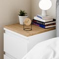 Wooden top for IKEA Malm bedside table, oak top for Malm chest of drawers – 40.4 x 48.4 x 1.9 cm, wooden board