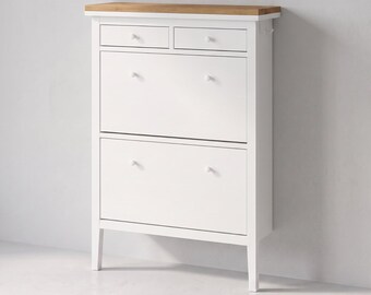 Holzplatte für IKEA Gullaberg Schuhschrank 88 x 30cm im Stil Artisan Eiche, passend für 2fach Flurschrank