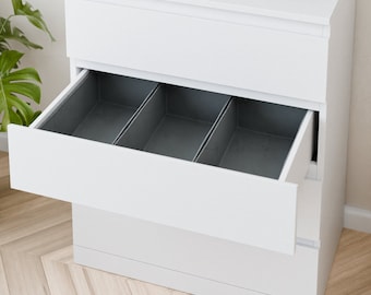 Juego de 3 organizadores para comoda IKEA Malm cajas para cajones cajas de clasificacion sistema de organizacion para camisetas ropa interior