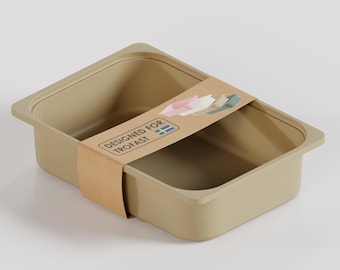 TRÖVI Box Beige for IKEA Trofast Shelf 42 x 30 x 10 cm - Plastic storage box for children's room, toys and household