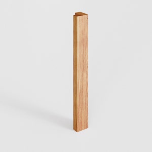 Griff für PAX Türen, Holzgriff aus Eiche für IKEA Kleiderschrank, Türgriff aus Holz inkl. Schablone und Bohrer 25 x 3cm Einzelner Griff