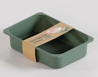TRÖVI Box in Eucalyptus for IKEA Trofast Shelf 42 x 30 x 10 cm - Plastic storage box for children's room, toys and household