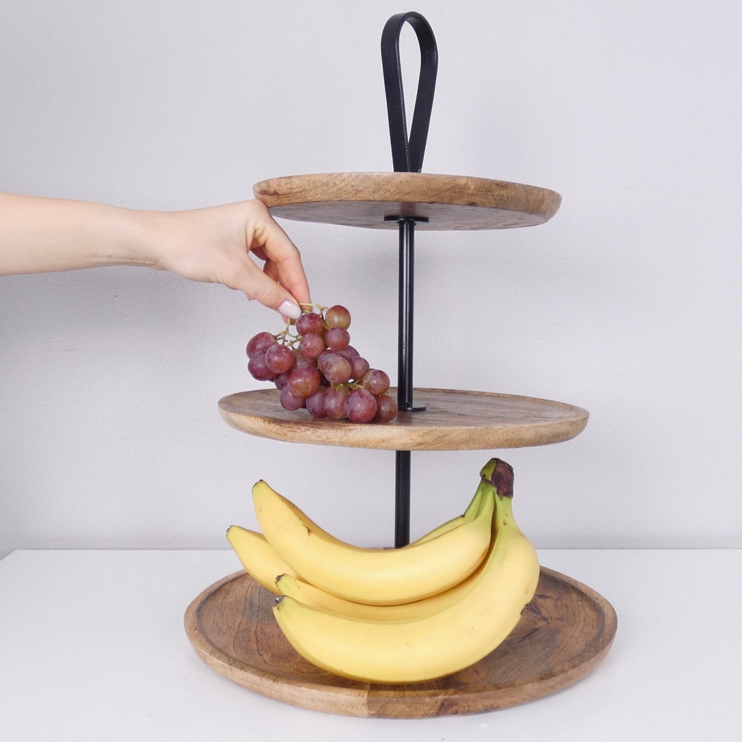 Wooden Cake Stand 2 or 3 Tier Serving Stand Decorative Etsy UK